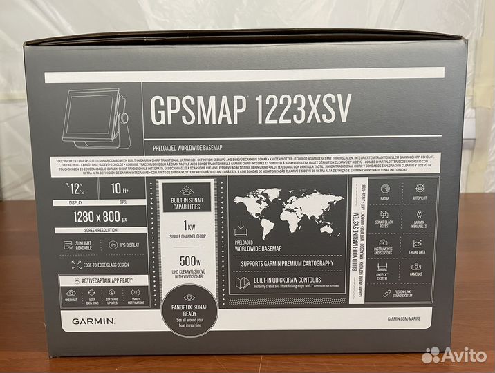 Эхолот картплоттер Garmin gpsmap 1223XSV