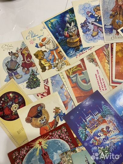 Открытки поздравительные СССР одним лотом