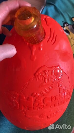 Большое яйцо динозавра с динозавром конструктором