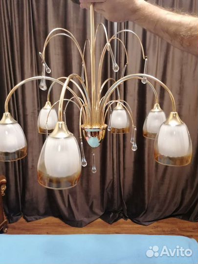 Люстра потолочная подвесная бу