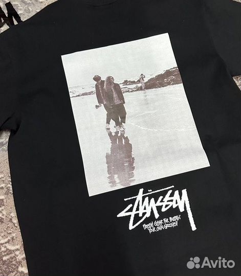 Футболка Stussy Low Tide Black Оригинал