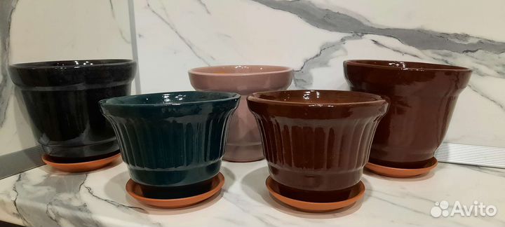 Горшок глиняный для цветов оптом