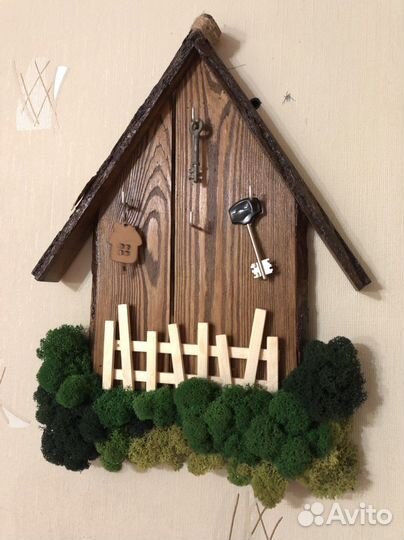 Ключница настенная со стабилизованным мхом