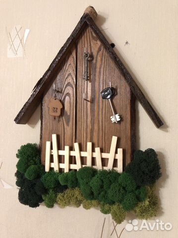 Ключница настенная со стабилизованным мхом