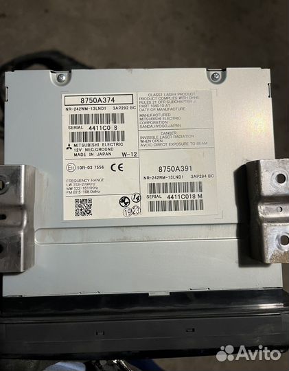 Автомагнитола mitsubishi