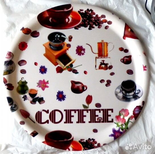 Подносы круглые для кухни и дизайна