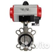 Затвор дисковый поворотный DN.ru 316L-316L-epdm Ду80 Ру16, корпус - нержавеющая сталь, диск - нержав