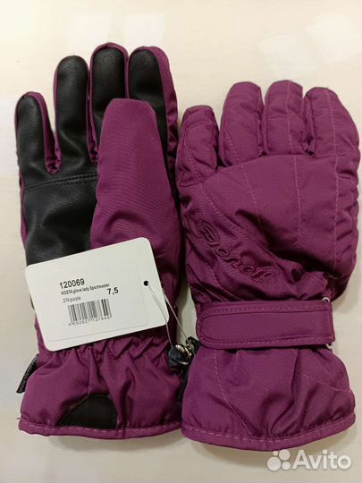 Перчатки женские горнолыжные размер 7.5