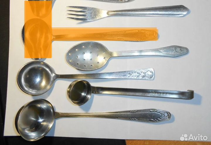 Посуда Вилка Ложка дерево Совок Половник Ситечко