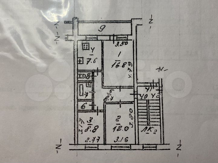 3-к. квартира, 74 м², 4/5 эт.