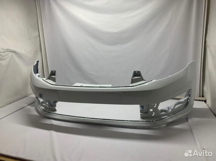 Бампер передний белый VW Polo 2014-2020