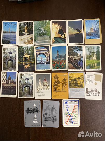 Календарики СССР разные