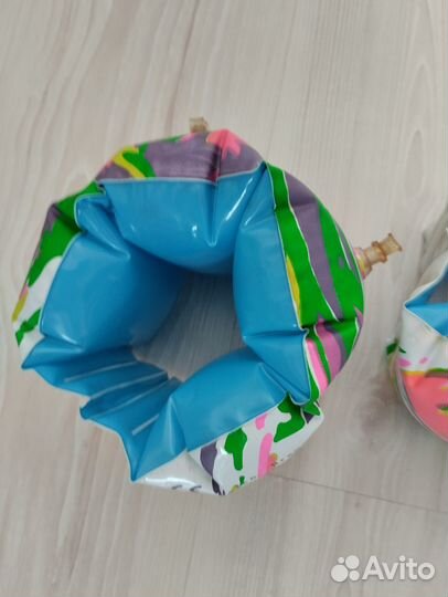 Нарукавники для плавания детские и надувной мяч