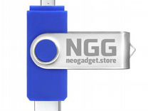 OTG-флешка (USB-microusb), 16 Гб