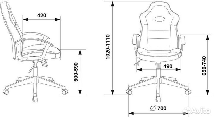 Кресло игровое zombie viking-11