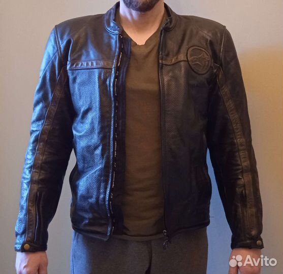 Кожаная мото куртка Alpinestars