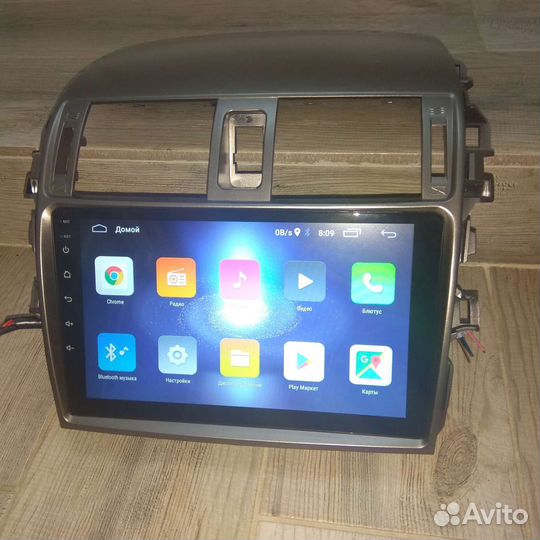 Штатная магнитола на toyota corolla e140/150