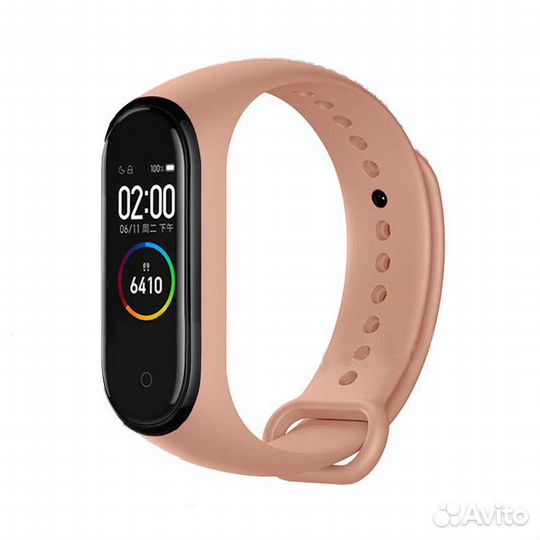 Новый ремешок для Xiaomi Mi band 6 пыльный розовый
