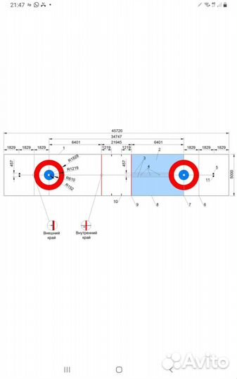 Комплект разметки для Керлинга