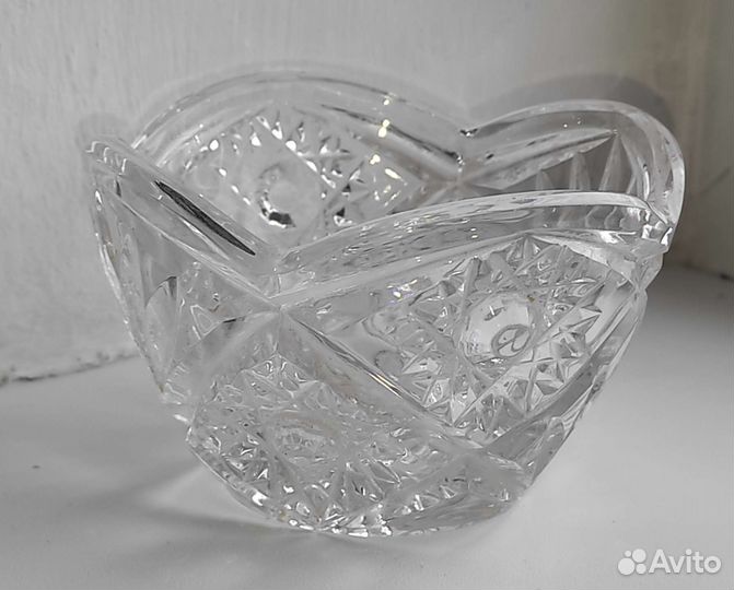 Хрустальная конфетница времён СССР