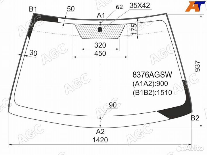 Лобовое стекло на Toyota Corolla 150 06-13г