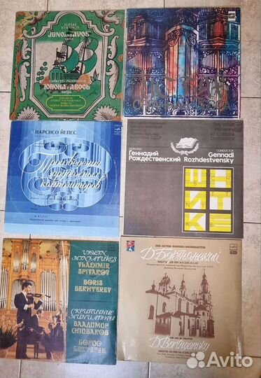 Пластинки классика, хор, орган, православные