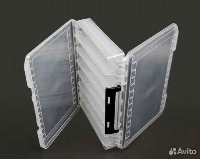 Коробка для воблеров 2х сторон 27х19х4.5см