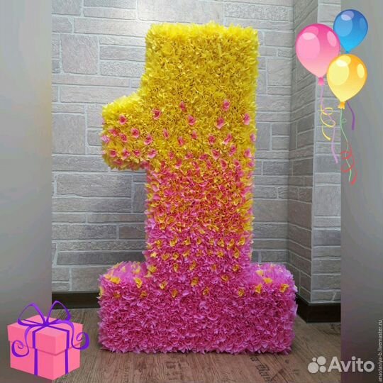 Цифры и буквы на день рождения