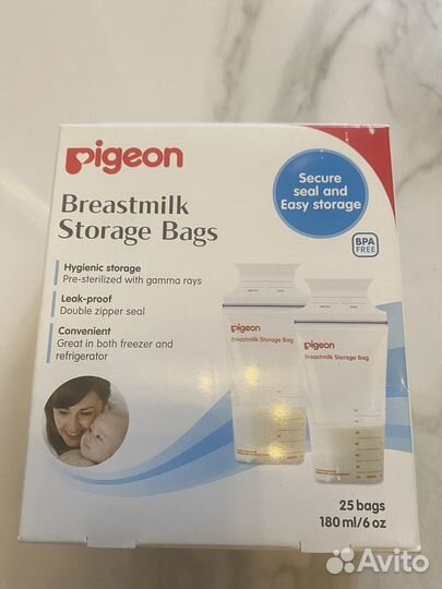 Pigeon.Новые пакеты для заморозки грудного молока