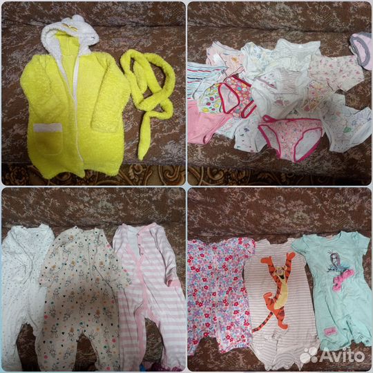 Детские вещи пакетом на девочку 80-92. Обувь 21-24