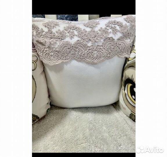 Бортики 12 падушек в детскую кроватку для девочки