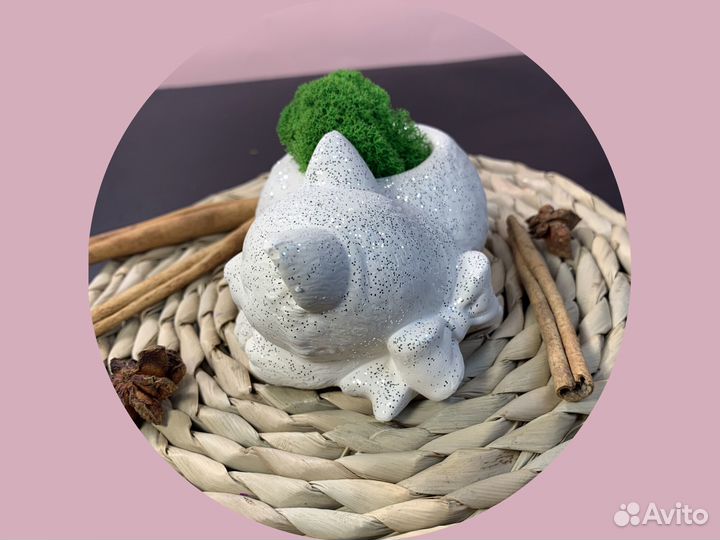 Силиконовая форма довольный кот кашпо ваза