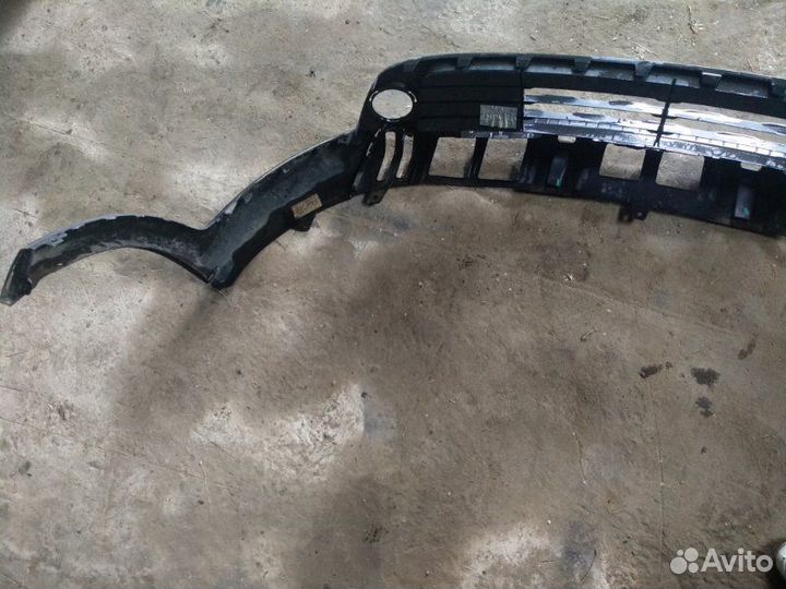 Накладка бампера Губа Юбка Kia Rio 2017