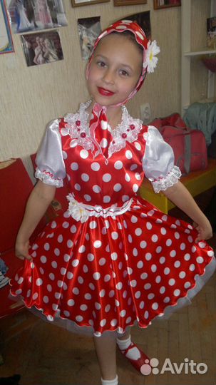 Костюм Матрешка/Машенька для девочки 8-10 лет