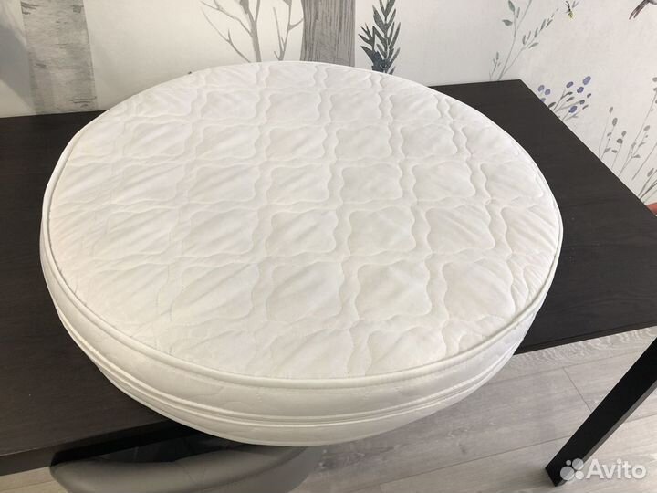 Матрас в кроватку-трансформер (диаметр 75см)