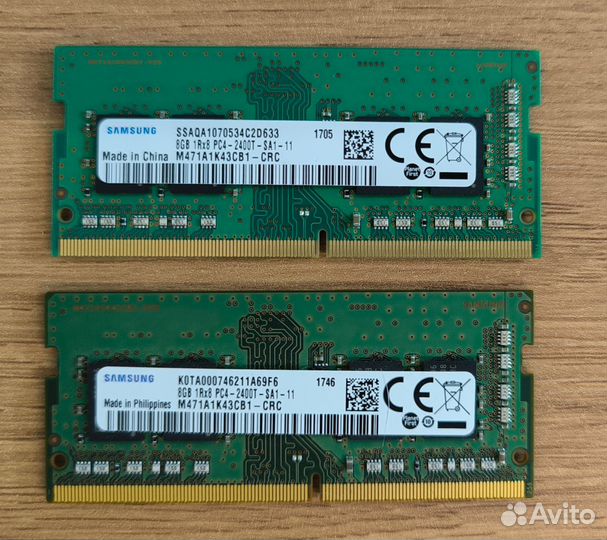 Оперативная память sodimm DDR4/DDR3L