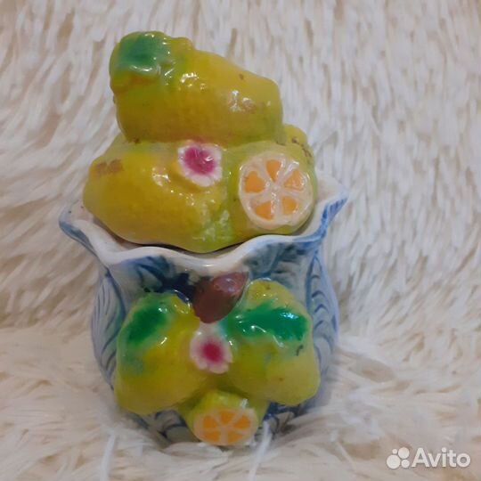 Ложка и лимонница керамика