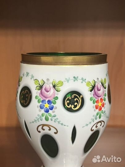 Ваза Чешская,двух стройная.оргинал