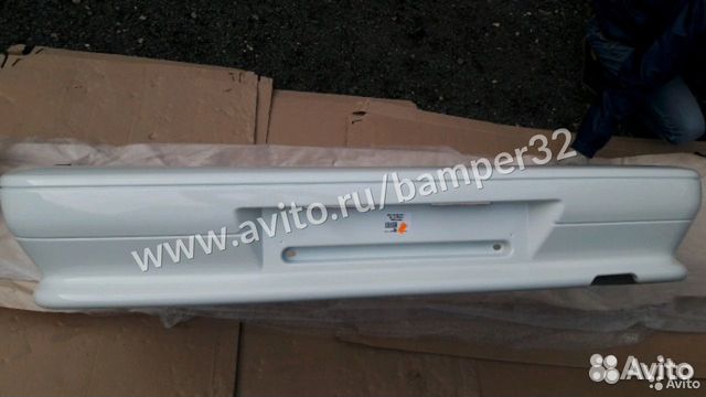 Бампер задний ваз 2115 в цвет белый