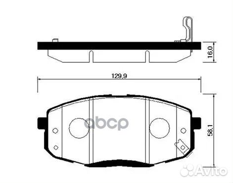 Колодки тормозные передние ceed/I30/cerato 09