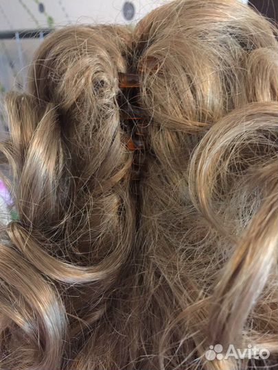 Шиньон на крабе русый