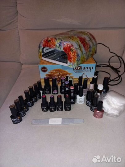 Набор для маникюра: гель лаки+уф-лампа
