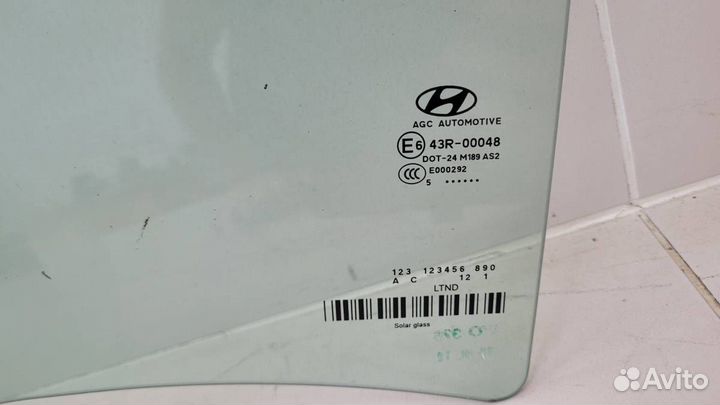 Стекло двери задней левой Hyundai Santa Fe 3 DM 20