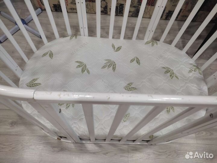 Детская кроватка круглая трансформер