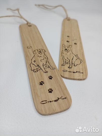 Деревянная закладка для книг