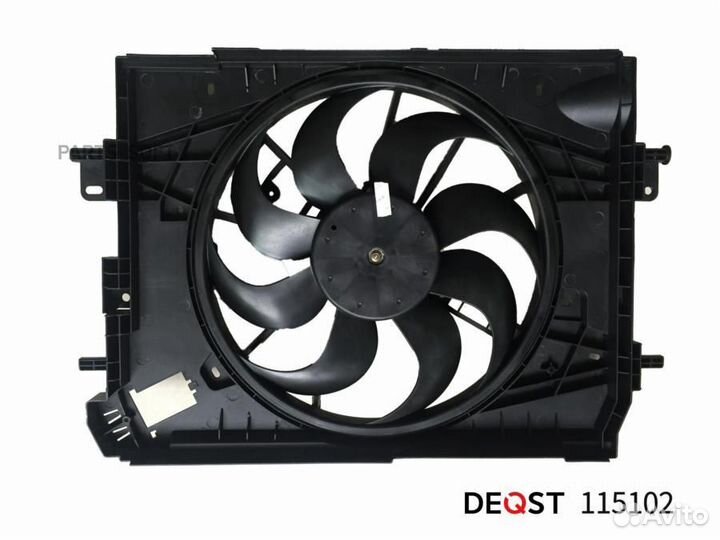 Deqst 115102 Вентилятор радиатора двигателя renaul