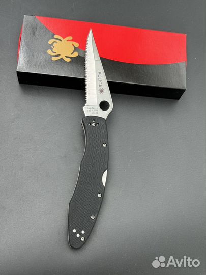 Spyderco Police серрейтор черный