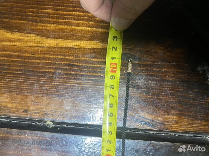 Шнурок гайтан с золотом