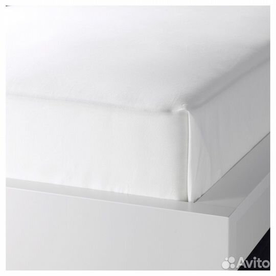 Фэргмора Простыня, белый, белый 150x240 см