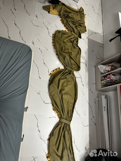 Шторы с ламбрикеном бу